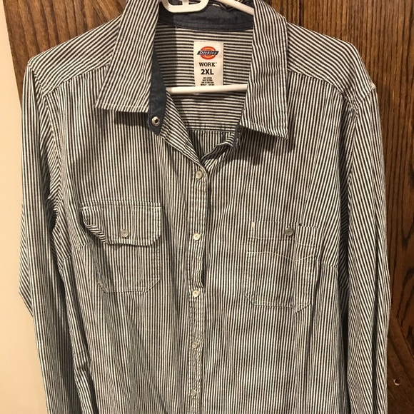 dickies denim shirt